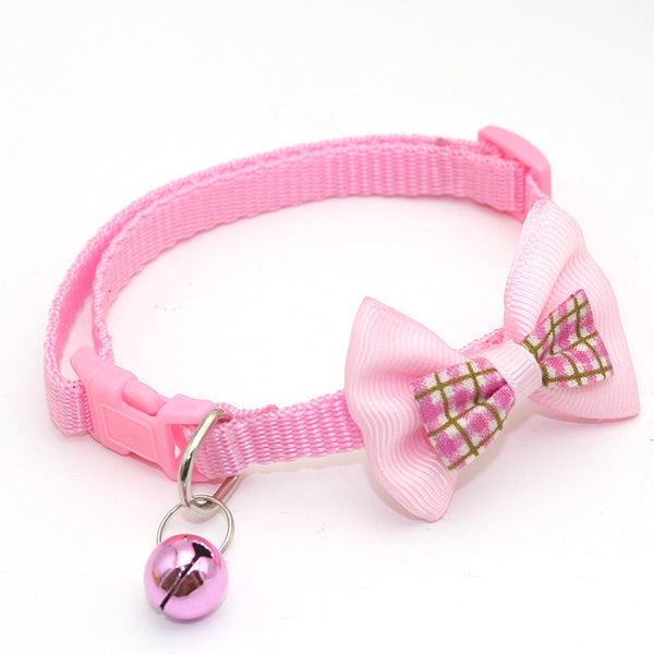 Pet Plaid Bow Collar